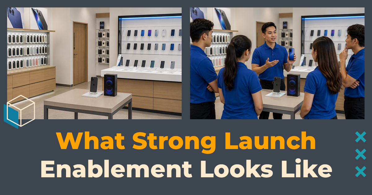 RSAs getting trained at an electronics store